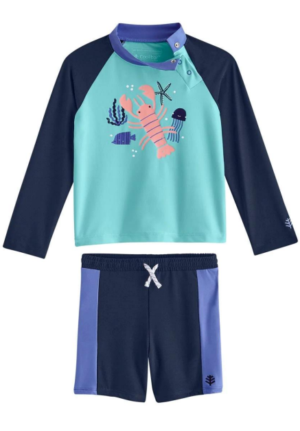 Baby Wave Rash Guard Set UPF 50+