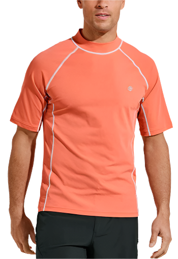 Men's Tulum Short Sleeve Surf Rash Guard UPF 50+